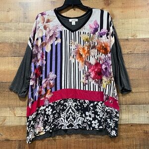 CJ Banks Top Blouse Size 3XL